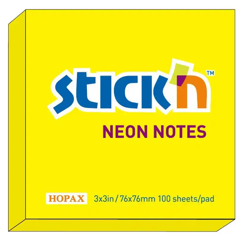 Neonblock 100b 76x76, Gul - Rea