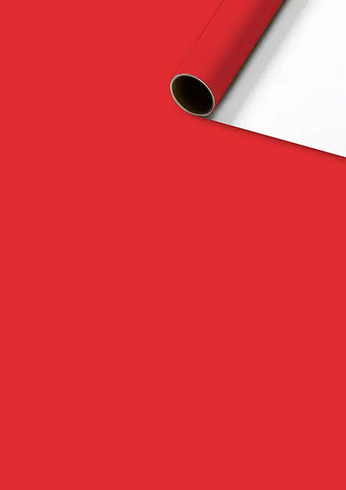 Outlet | Presentpapper 70 cm x 2 m Röd