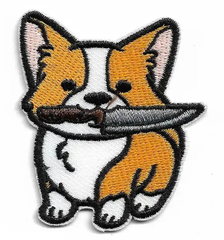 Spara mer - Murder Corgi Patch