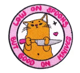 Bra pris just nu - Low On Spoons Cat Patch