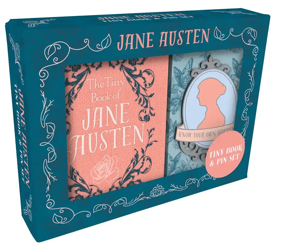 Rekommenderas - Jane Austen Tiny Book and Pin Set