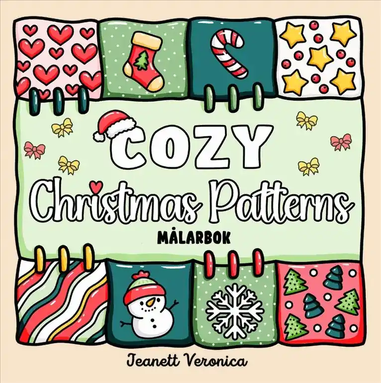 Cozy Christmas Patterns Målarbok - Få kvar i lager