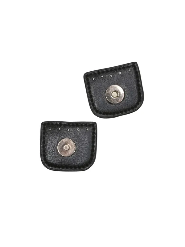 Extra bra pris | Magnetknapp - 4 cm - Sort/Gull